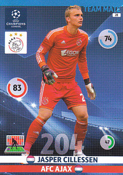 Jasper Cillessen AFC Ajax 2014/15 Panini Champions League #28